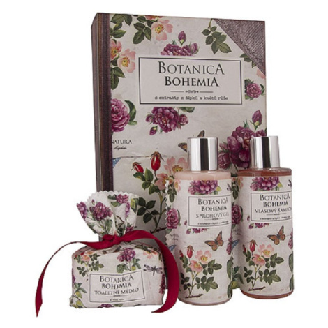 Botanica sada gel 200ml, šampon 200ml a mýdlo 100g – růže Bohemia Gifts & Cosmetics
