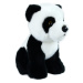 RAPPA Plyšová panda sedící 18 cm ECO-FRIENDLY