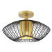 Designová stropní lampa zlatá s černou - Dobrado