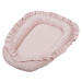 Cotton &amp; Sweets Saténově bavlněné hnízdo pro miminka sytě růžová