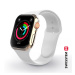 Silikonový řemínek Swissten pro Apple Watch 38-40mm, bílá