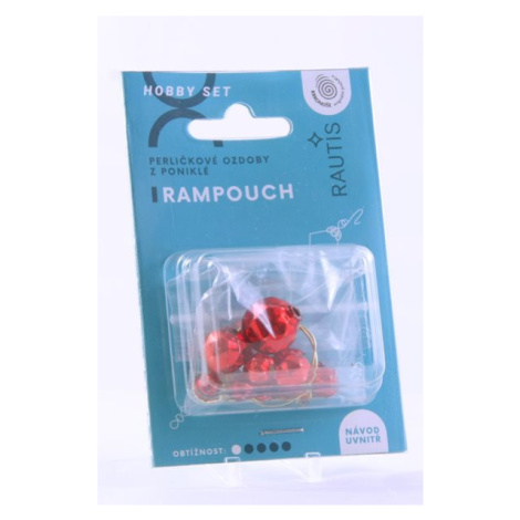 Sada na výrobu ozdoby z perliček - Rampouch - červený Rautis