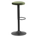Dkton Moderní barová židle Nenna černá-lesní zelená