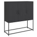 vidaXL Skříň highboard černá 100,5 x 39 x 107 cm ocel