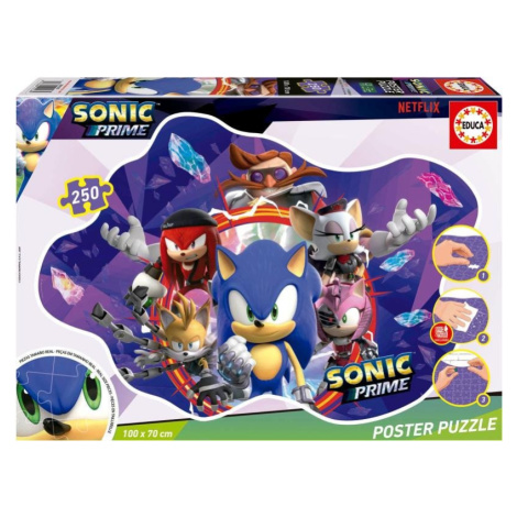 Poster puzzle Sonic/250 dílků Educa