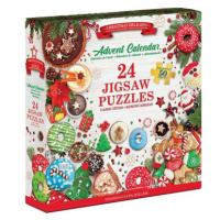 EUROGRAPHICS Puzzle Adventní kalendář: Vánoční dobroty 24 × 50 dílků