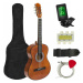 Akustická kytara s příslušenstvím pro začátečníky s ladičkou jako dárek, ve 2 barvách