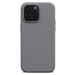 Woolnut kožený kryt pro iPhone 15 Pro Max šedý