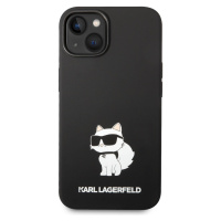 Zadní kryt Karl Lagerfeld Liquid Silicone Choupette NFT pro Apple iPhone 14 Plus, black