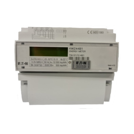 Elektroměr EATON KWZ44B1 999201867 cejchovaný MID 3x230/400V přímý do 65A 1-sazba