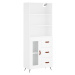 vidaXL Skříň highboard bílá 69,5 x 34 x 180 cm kompozitní dřevo