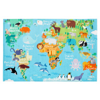 Obsession koberce Dětský kusový koberec Torino kids 233 WORLD MAP Rozměry koberců: 80x120