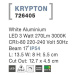 Nova Luce Vestavné venkovní svítidlo KRYPTON - 3 W, 270 lm, 55x80x135 mm, bílá NV 726405