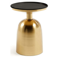 Odkládací stolek ve zlaté barvě Kave Home Physic, ø 37 cm