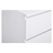 KONSIMO Komoda ODIS 4 zásuvky bílá 70 x 96 x 40 cm