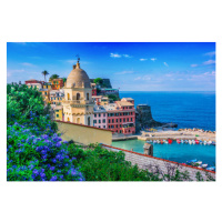 Fotografie Picturesque town of Vernazza, Liguria, Italy, monticelllo, 40 × 26.7 cm