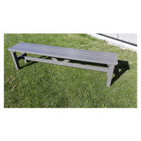 Série zahradního nábytku VIKING, lavice, šedá, délka 1900 mm