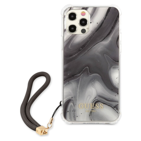 Guess TPU Marble kryt iPhone 12 Pro Max šedý