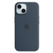 Apple iPhone 15 Silikonový kryt s MagSafe bouřkově modrý