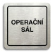 Accept Piktogram "operační sál" (80 × 80 mm) (stříbrná tabulka - černý tisk)
