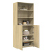 vidaXL Skříň highboard dub sonoma 80 x 42,5 x 185 cm kompozitní dřevo