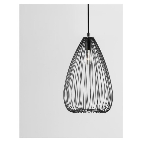 NOVA LUCE závěsné svítidlo JULY černý kov černý PVC kabel E27 1x12W 230V IP20 bez žárovky 940257