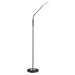 Černá LED stmívatelná stojací lampa (výška 150 cm) Dent – Fischer & Honsel