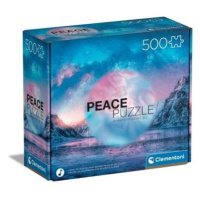 CLEMENTONI Peace : Světle modrá 500 dílků