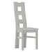 Čalouněná židle ACHAO, bílá/krémová