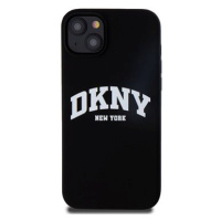 DKNY Liquid Silicone Arch Logo MagSafe Zadní Kryt pro iPhone 15 Plus Black