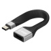 AlzaPower FlexCore USB-C 3.2 Gen 2 (M) to USB-A (F) černý