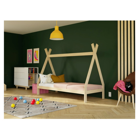 Benlemi Rostoucí dětská postel SWITCH 2v1 ve tvaru teepee Zvolte barvu: Světle šedá, Zvolte rozm
