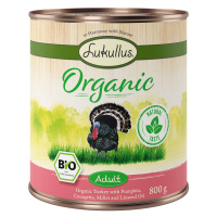 Lukullus Organic Adult krůtí s cuketou (bez lepku) - 6 x 800 g