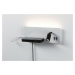 PAULMANN LED nástěnné svítidlo Serra USB C 2700K / 230V 5,5 / 1x2,6W stmívatelné bílá mat/černá 