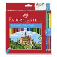 Pastelky Faber Castell šestihranné 24ks + 3ks bicolour + oře Faber-Castell
