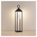 Lucande Lucande LED dobíjecí lampa Miluma, 64 cm, černá, IP54, hliník