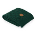 CEBA deka pletená v dárkovém balení Rybí kost Emerald, 90 × 90 cm