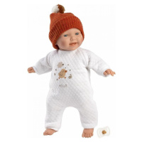 Llorens 63303 Little baby realistická panenka miminko s měkkým látkovým tělem 32 cm