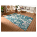 Hanse Home Collection koberce Kusový koberec Flair 105618 Tropical Leaves Turqouise – na ven i n