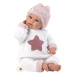 LLORENS - 63648 NEW BORN - realistická panenka miminko se zvuky a měkkým látkovým tělem - 36