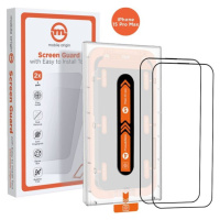 Mobile Origin Orange Screen Guard 2 Pack 2,5D ochranné sklo s aplikátorem iPhone 15 Pro Max