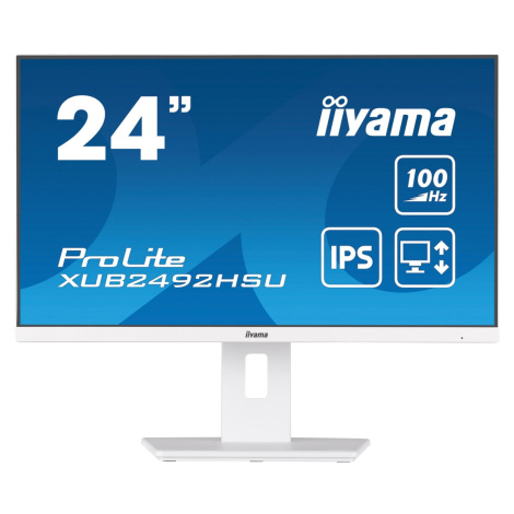 iiyama ProLite/XUB2492HSU-W6/23,8"/IPS/FHD/100Hz/0,4ms/White/3R