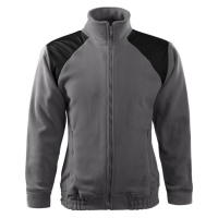 Malfini Jacket Hi-Q506 silná fleecová mikina unisex ocelově šedá