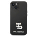 Pouzdro Karl Lagerfeld Liquid Silicone Choupette iPhone 14 Plus černé