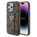 Guess GUHCP15LPGS4TDW pouzdro case kryt kryt na iPhone 15 Pro 6.1 hnědý