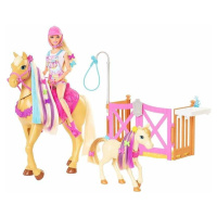 Barbie rozkošný koník s doplňky, mattel gxv77