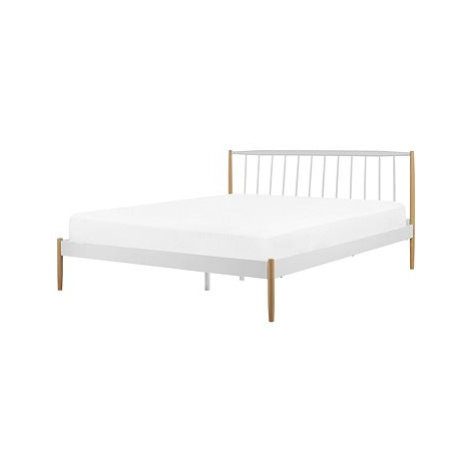 BELIANI postel MAURS 180 × 200 cm, kovová, bílá