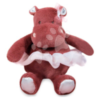 Plyšový hrošík se sukní Hippo Tutu Terracotta Histoire d’ Ours červený 22 cm od 0 měsíců