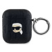 Pouzdro Karl Lagerfeld KLA2PGKIPK AirPods 1/2 cover black Monogram Karl Head (KLA2PGKIPK)