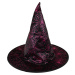 Dětský klobouk fialový čarodějnice/Halloween